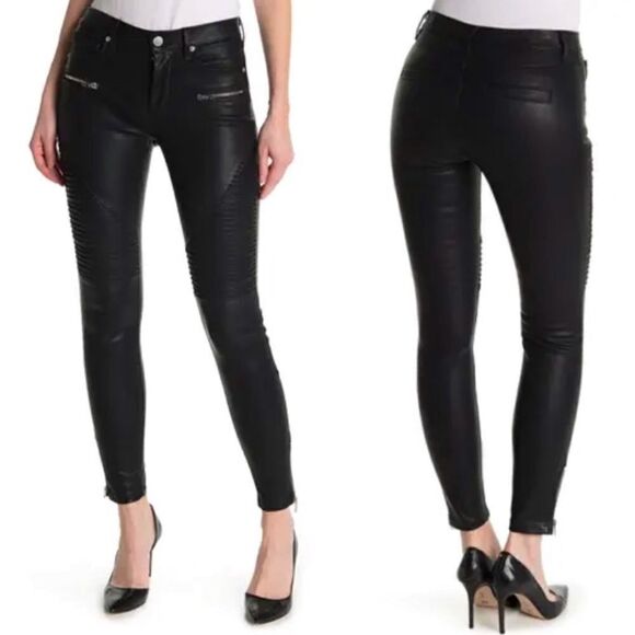 BLANK NYC DENIM Black Vegan Moto Pants!